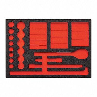 Black/Red Tool Storage Foam Inserts Poly MPN:J54126F