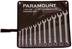 Combination Wrench Set: 11 Pc, 1