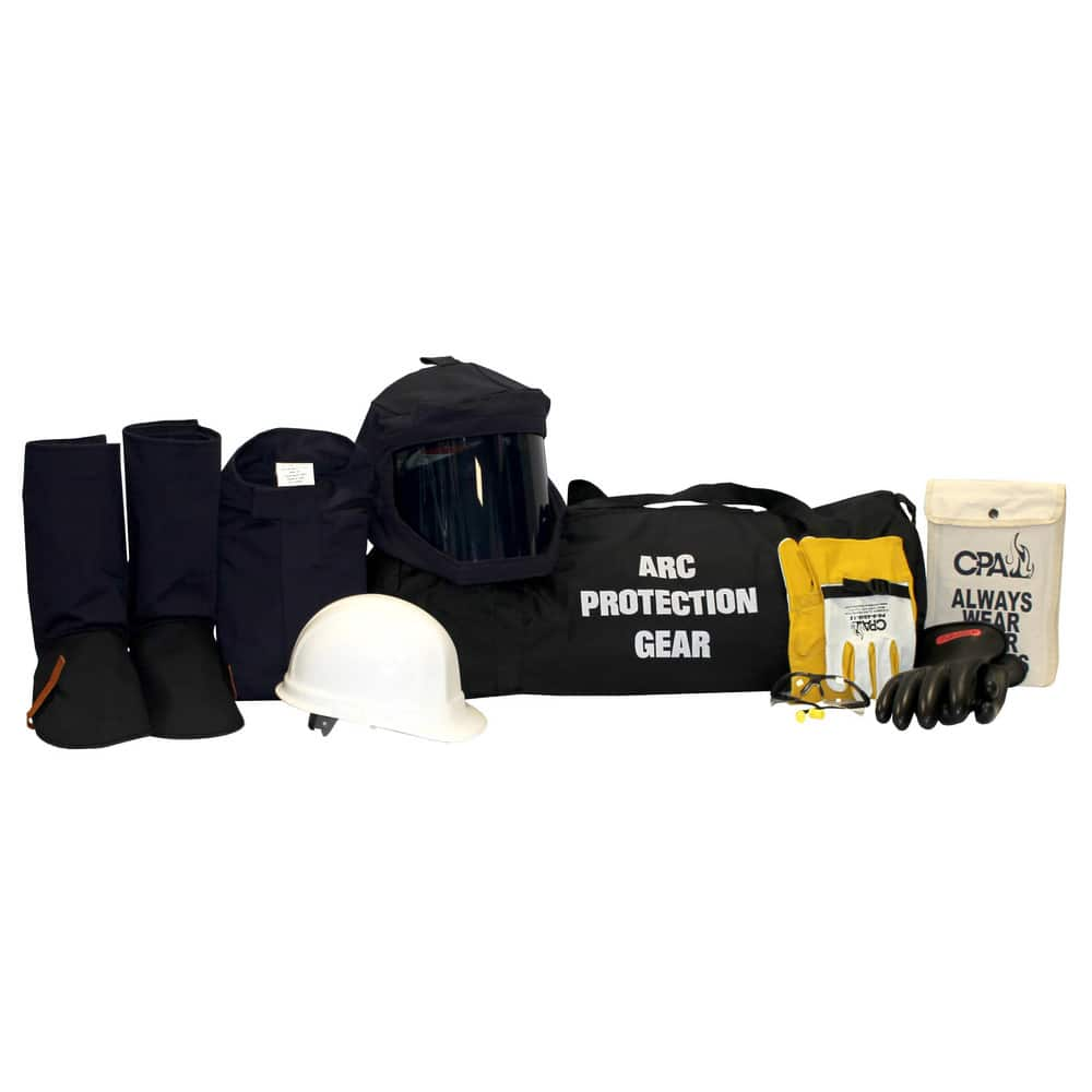 Arc Flash Clothing Kits, Protection Type: Arc Flash , Garment Type: Coat, Hoods, Leggings , Maximum Arc Flash Protection (cal/Sq. cm): 20.00 , Size: 3X-Large  MPN:AG20-CL-3XL-9.5