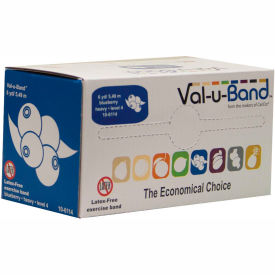 Val-u-Band® Latex Free Exercise Band Blueberry - Level 4 6 Yard Roll/Box 10-6114