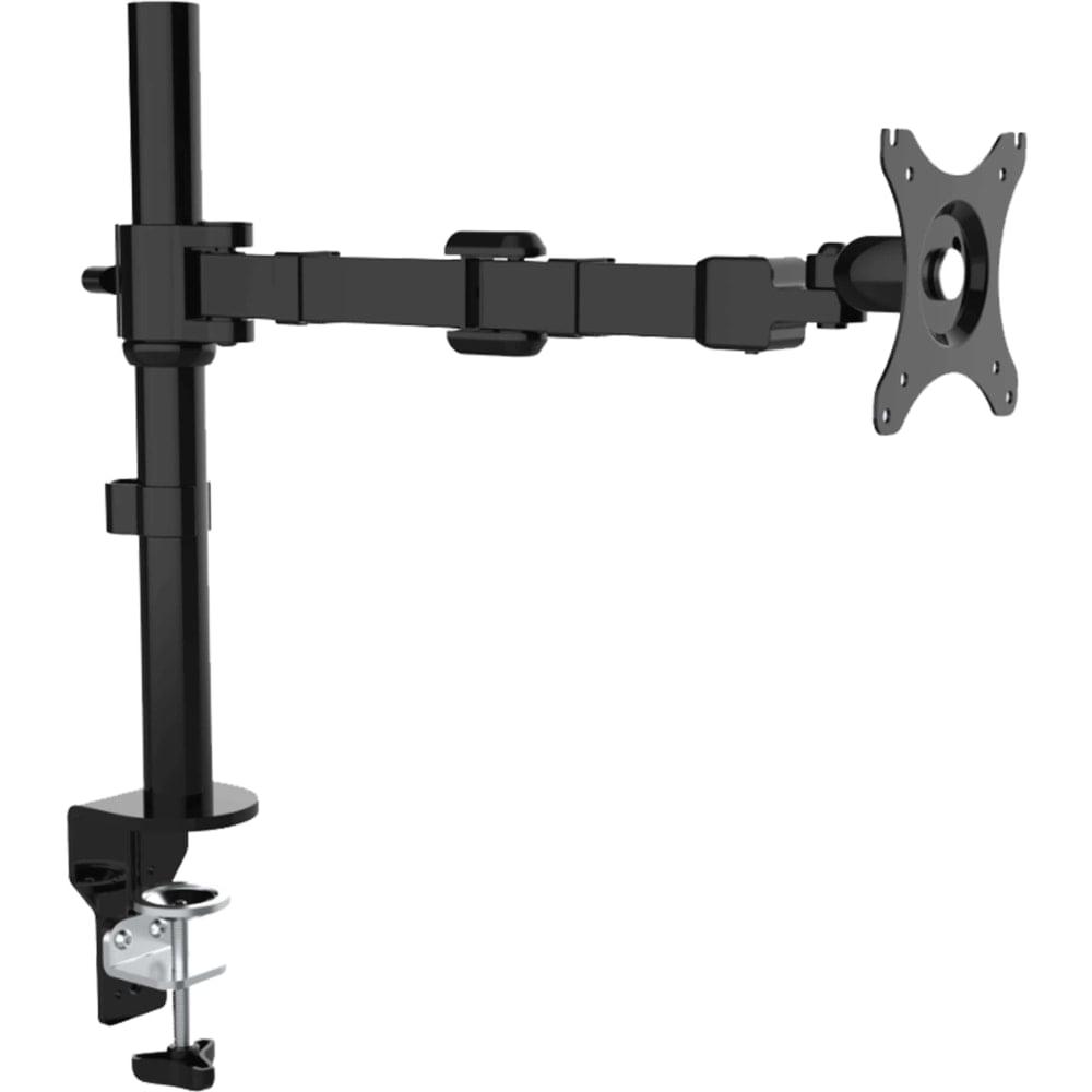 Volkano Steady Uno Series Single Arm Adjustable Desk Clamp Monitor Stand, Black (Min Order Qty 2) MPN:VK-4008-BK