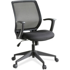 Lorell Mesh-Back Executive Chair LLR84868 Fabric Black LLR84868