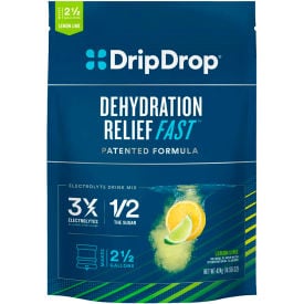 DripDrop® Electrolyte Hydration Powdered Drink Mix Lemon Lime 14.96 oz. 12 Pouches/Box 61436