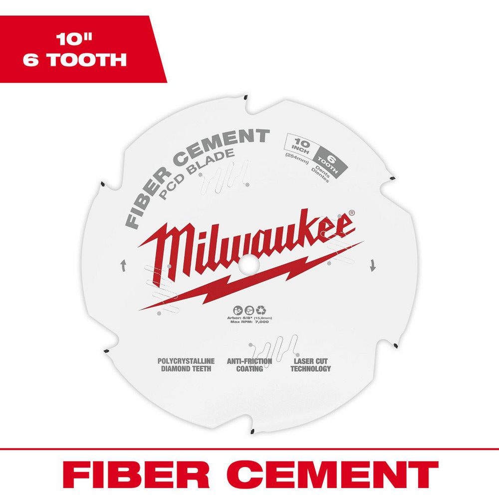 Wet & Dry-Cut Saw Blades, Blade Diameter (Inch): 10 , Blade Material: Carbide , Blade Thickness (Decimal Inch): 0.0570 , Arbor Hole Diameter (Inch): 5/8  MPN:48-40-7010