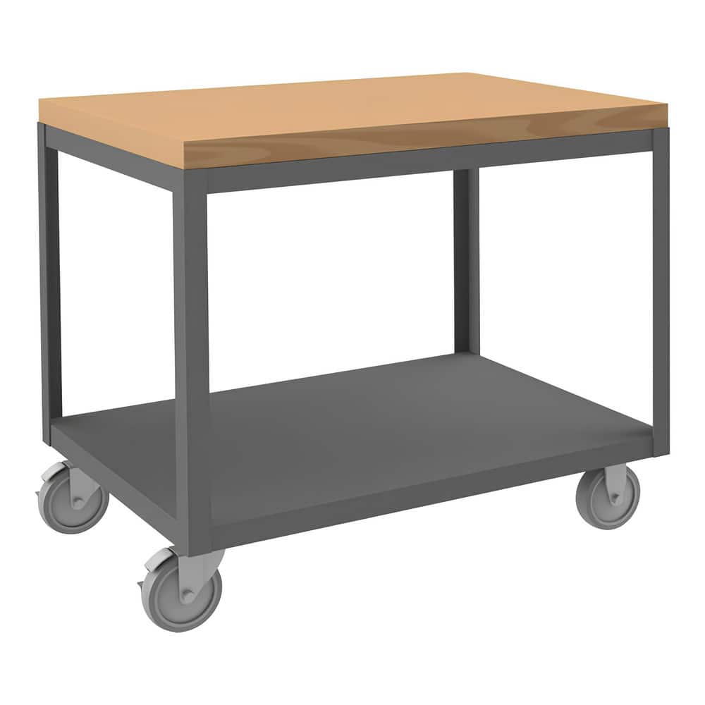 Mobile Work Benches, Type: High Deck Portable Table , Bench Type: High Deck Portable Table , Depth (Inch): 36-1/4 , Load Capacity (Lb. - 3 Decimals): 1200.000  MPN:HMT-2436-2-MT-9