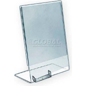 Approved 252050 Vert. Countertop Sign Holder W/ Business Card Pocket 8.5