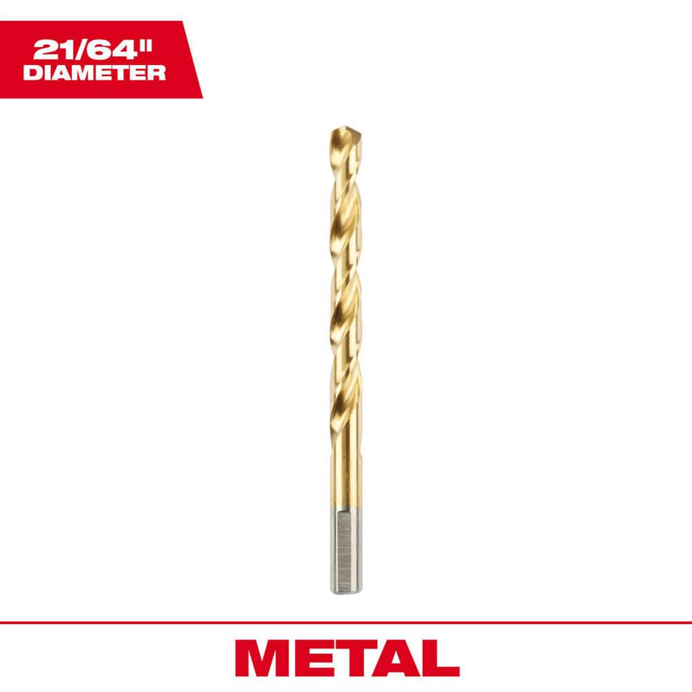 Jobber Length Drill Bits, Drill Bit Size (Inch): 21/64 , Drill Bit Material: High Speed Steel , Cutting Direction: Right Hand  MPN:48-89-2218