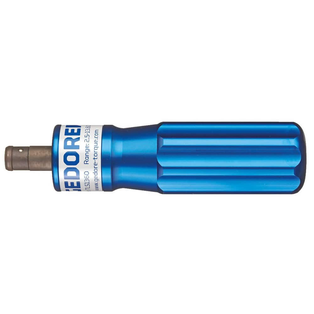 Torque Limiting Screwdrivers, Minimum Torque (Nm): 2.800 , Maximum Torque (Nm): 13.600 , Drive Size: 1/4in (Inch), Torque Adjustability: Pre-Set  MPN:1228501