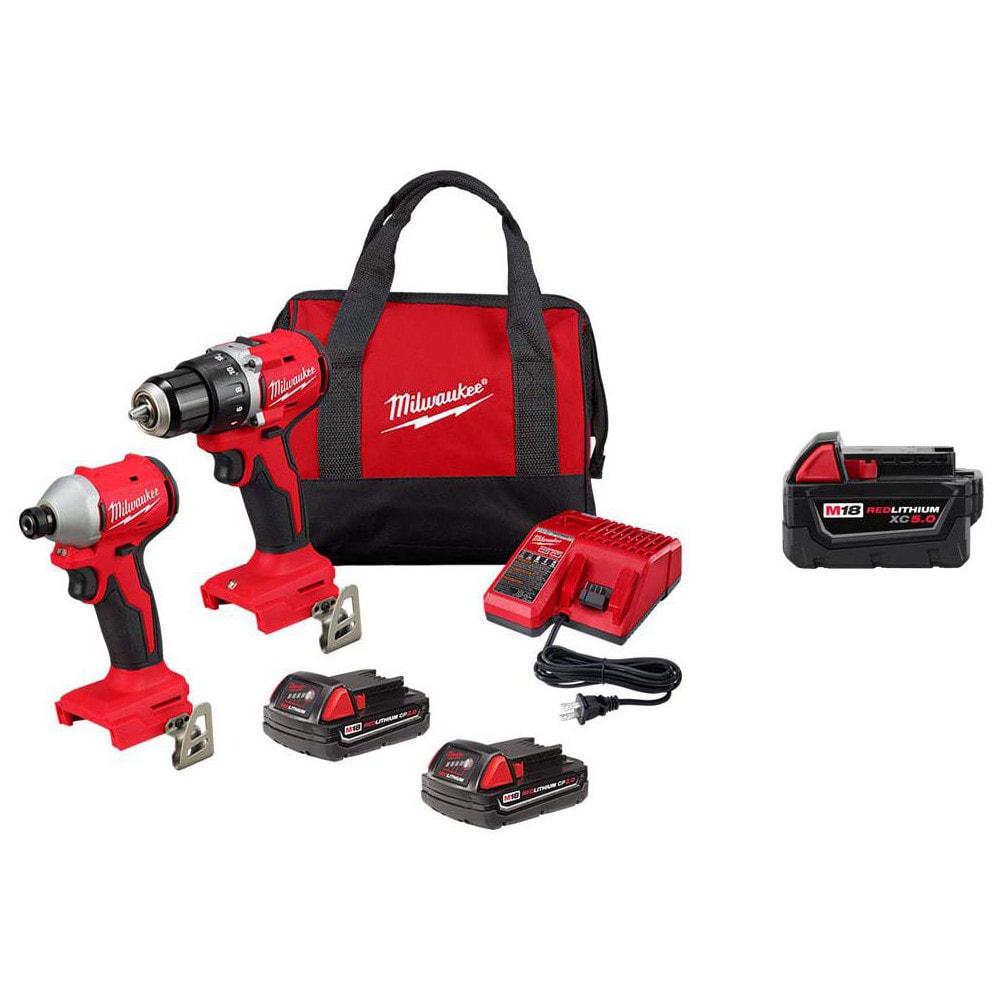 Cordless Tool Combination Kits, Kit Type: Drill/Driver, Impact Driver , Tools: Drill/Driver, Impact Driver , Voltage: 18.00 , Batteries Included: Yes  MPN:0337605/4431427