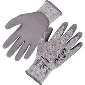 Ergodyne® Proflex 7030 Cut Resistant Gloves Polyurethane Coated ANSI A3 S Gray 1 Pair 10462