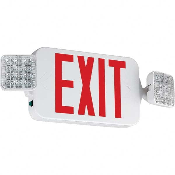 1 Face Ceiling & Wall Mount LED Combination Exit Signs MPN:93081855