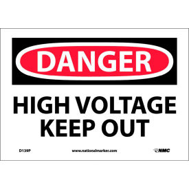 Safety Signs - Danger High Voltage Keep Out - Vinyl 7