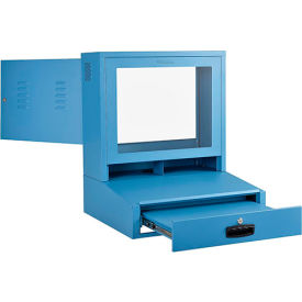 GoVets™ Countertop LCD Computer Cabinet Blue 114BL239