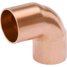 Mueller W 02077 1-1/2 In. X 1-1/4 In. Wrot Copper 90 Degree Short Radius Elbow - Copper W 02077