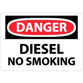 NMC D18PB OSHA Sign Danger Diesel No Smoking 10