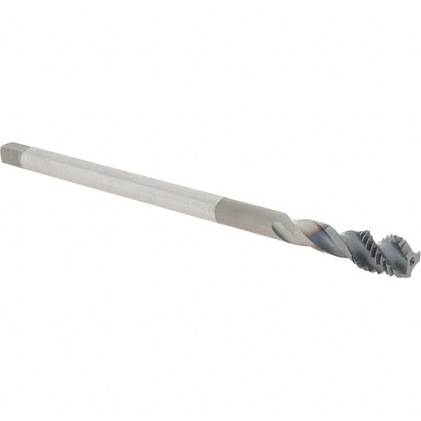 Spiral Flute Tap: 1/2-13 UNC, 3 Flutes, Semi-Bottoming, 2B Class of Fit, Powdered Metal, TICN Coated MPN:1652503308