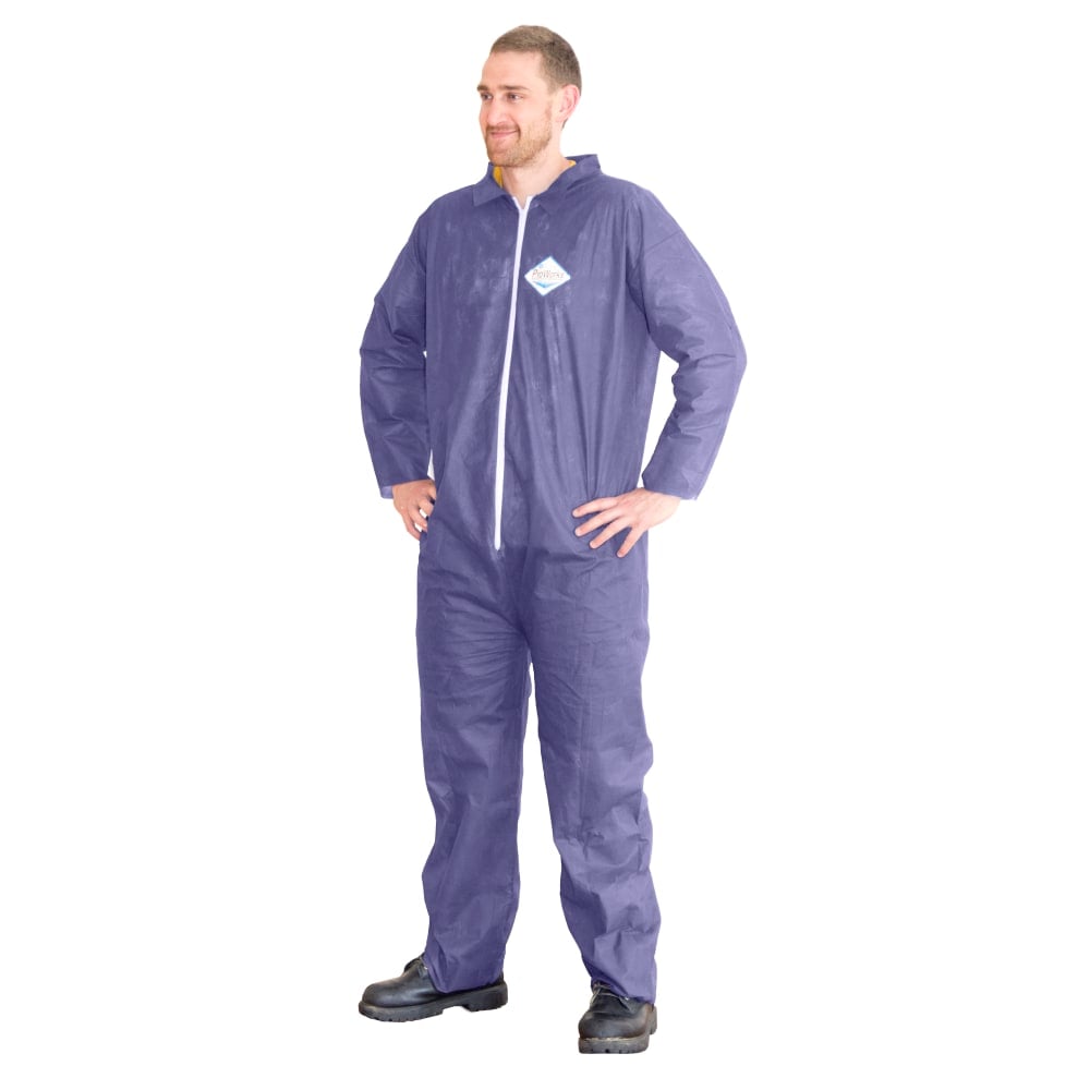 Hospeco ProWorks Polypropylene Disposable Coveralls, 2X, Blue, Pack Of 25 Coveralls MPN:DA-PP313