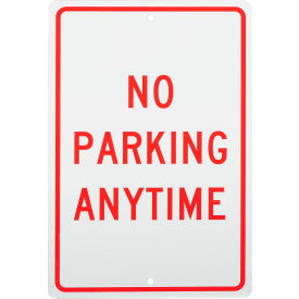 Aluminum Sign - No Parking Anytime - .063