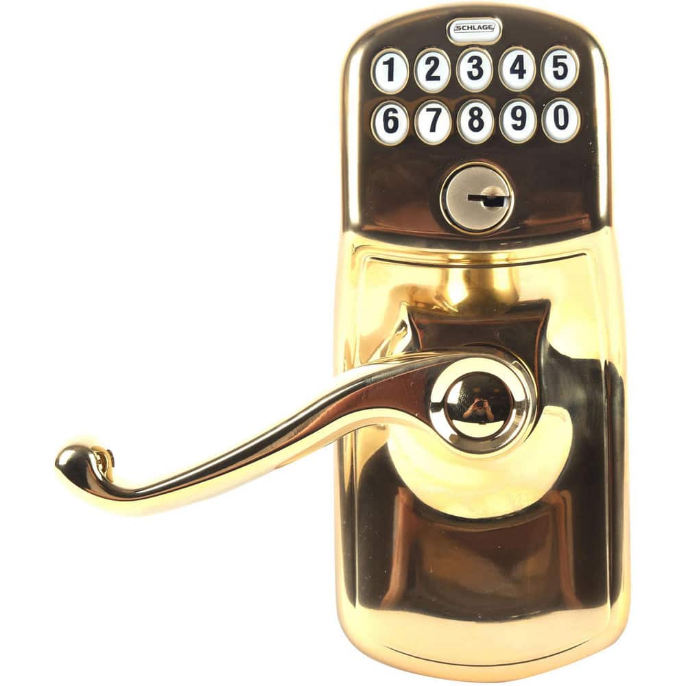 Lever Locksets, Lockset Type: Entrance , Key Type: Keyed Different , Back Set: 2-3/4 (Inch), Cylinder Type: Conventional , Material: Metal  MPN:FE575 PLY505FLA