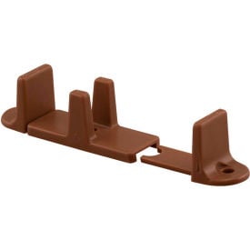 Prime-Line N 7384 Bypass Door Guide 1-Inch High Adjustable Dark Brown(Pack of 2) N 7384