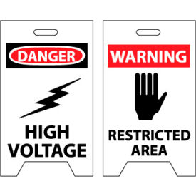 Floor Sign - Danger High Voltage Warning Restricted Area FS9