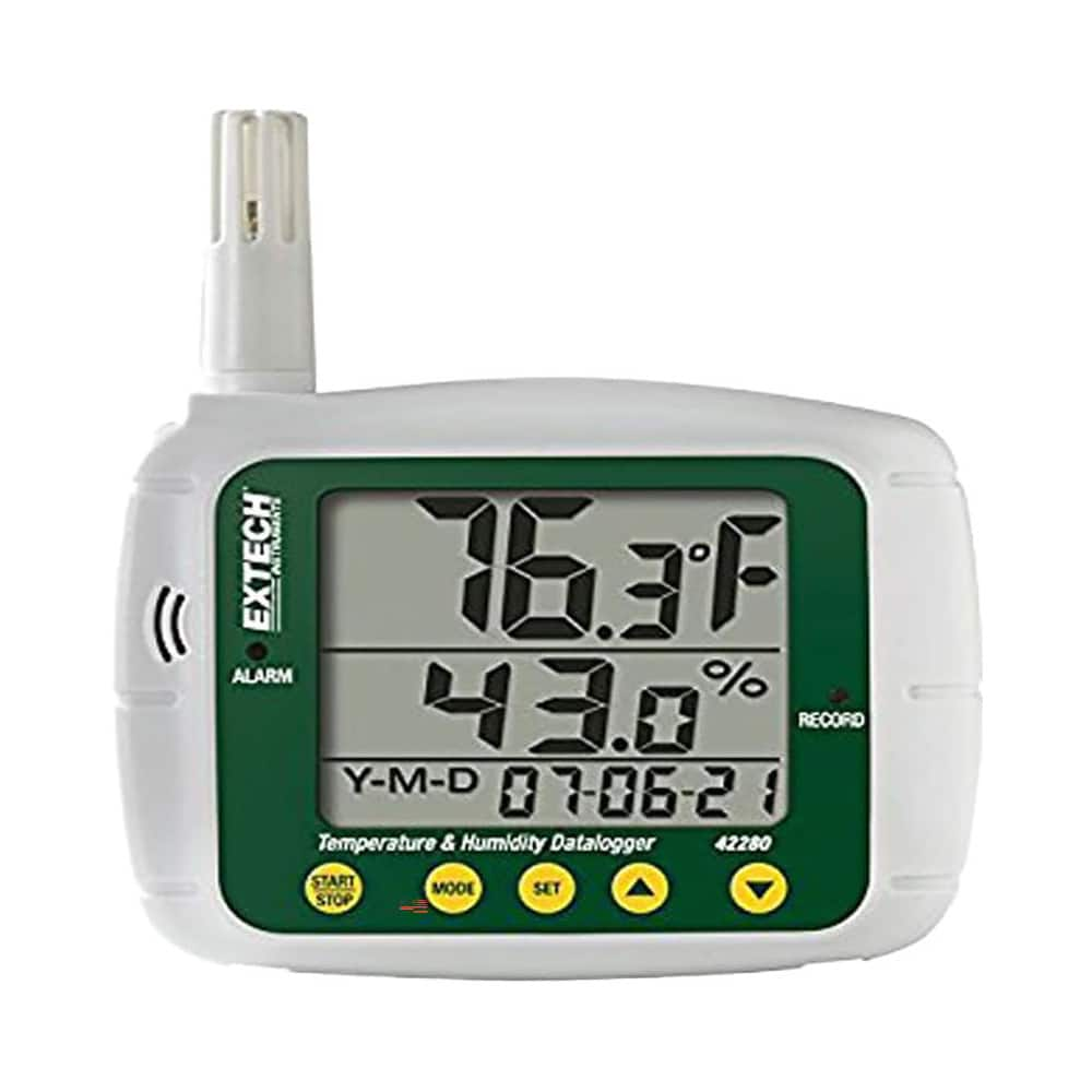 Temperature Recorders, Recording Time: 30 Seconds to 2 Hours , Minimum Temperature (C): 32 , Maximum Temperature (C): 1220F , Humidity Range: 100  MPN:42280A-NIST