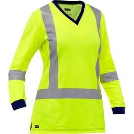 Pip  Bisley® X- Back Women's Long Sleeve Shirt Class 3 2XL Hi-Vis Yellow W6118X-Y/2X313