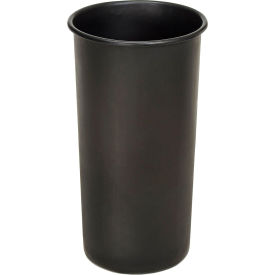 Witt Plastic Liner For Round Aluminum Trash Cans 20 Gallon Black 20LBK