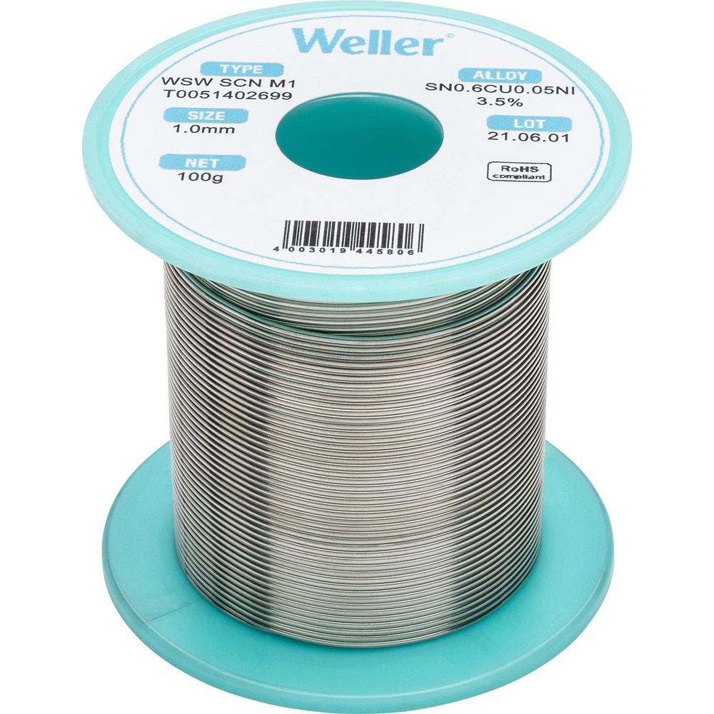 Solder, Solder Type: Silver Free , Material: Alloy , Container Type: Spool , Container Size: 100 g , Application: Electric, Electronic, Repair, Solder Robot MPN:T0051402699