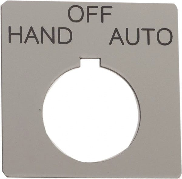 Square, Plastic Legend Plate - Hand-Off-Auto MPN:9001KN160SP