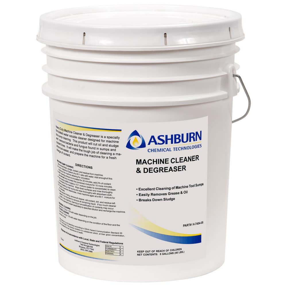 MACHINE CLEANER DEGREASER Water-Based Machine Tool Sump Cleaner 5 Gallon Pail MPN:H-7404-05