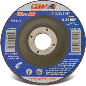 CGW Abrasives 35621 Depressed Center Wheel 4-1/2