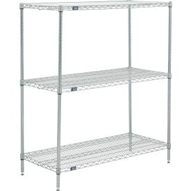 Nexel® 3 Shelf Poly-Z-Brite® Wire Shelving Unit Starter 30