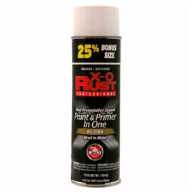 X-O Rust 15 oz. Aerosol Rust Preventative Paint & Primer In One Safety White Gloss - 192130 192130