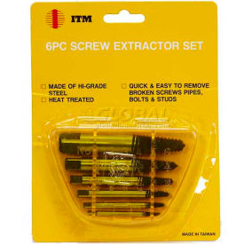 ITM 6 Pc. Screw Extractor Set SE-006-16