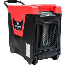 XPower® Commercial Dehumidifier w/Pump Hose Handle & Wheels 115V 145 Pints Red XD-85L2-Red