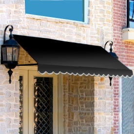 Awntech ER1836-3K Window/Entry Awning Low Eaves 3-3/8'W x 1-1/2'H x 3'D Black ER1836-3K