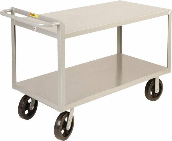 Shelf Utility Cart: Steel, Gray MPN:G-2436-6MR