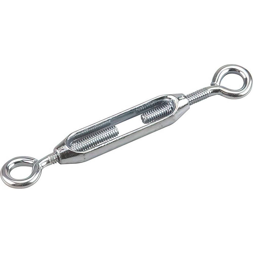 Turnbuckles, Turnbuckle Type: Eye & Eye , Working Load Limit: 88 lb , Thread Size: 1/4 in , Turn-up: 7.625in , Closed Length: 5.89in  MPN:2014XB