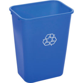 GoVets™ Deskside Recycling Wastebasket 10-5/16 Gallon Blue 879BL261