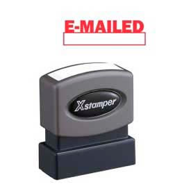 Xstamper® Pre-Inked Message Stamp E-MAILED 1-5/8