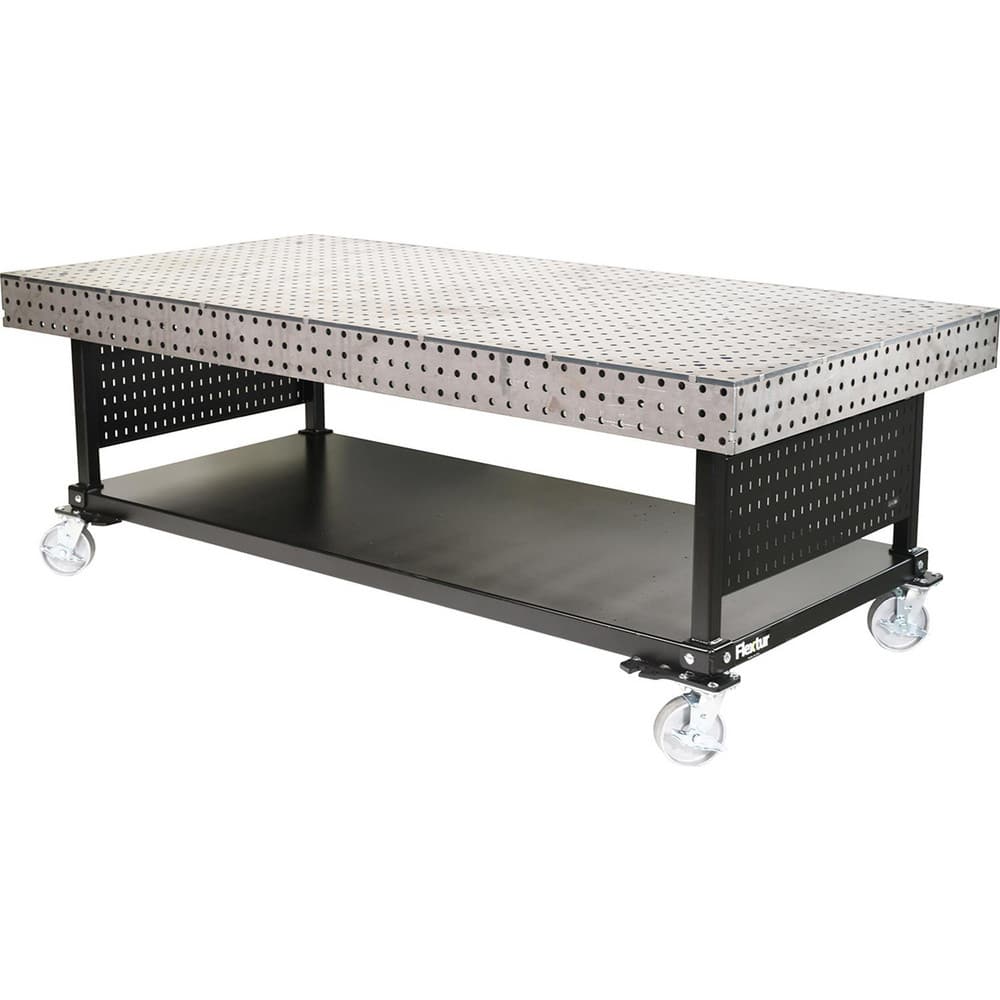 Welding Tables, Overall Width: 96 in , Overall Length: 48 in , Shape: Rectangle , Maximum Load Capacity: 4000.00 , Material: Steel  MPN:78909525