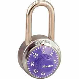 Master Lock® No. 1502LFPRP General Security Combo Padlock LF Shackle - Purple Dial 1502LFPRP