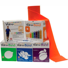 Val-u-Band® Latex Free Exercise Band 50 Yard Roll/Box 5 Color Set 10-6128