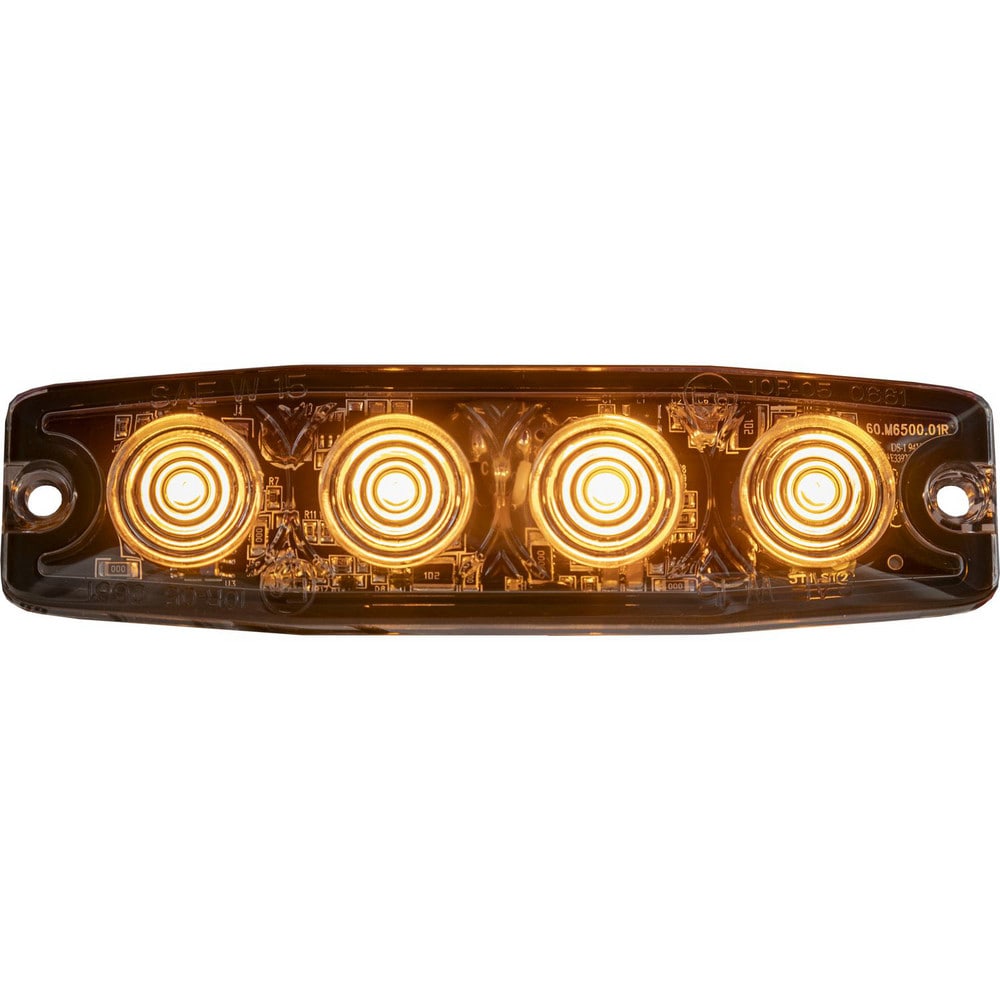 Towing Lights, Type: LED , Color: Amber , Length (Inch): 4.5 , Width (Inch): 4.38 , Voltage: 12-24V , Material: Aluminum MPN:8892240