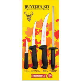 Mundial HS5600-4 - Hunter's Set With Camping Knife Boning Knife Steak Knife Sharpening Stone HS5600-4