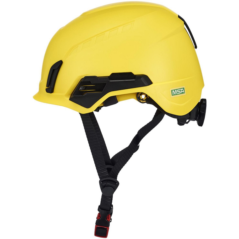 Hard Hats, Hard Hat Style: Climbing , Color: Yellow , Adjustment Type: Ratchet , Application: Construction, Oil and Gas, Mining, Impact-Resistant MPN:10242824