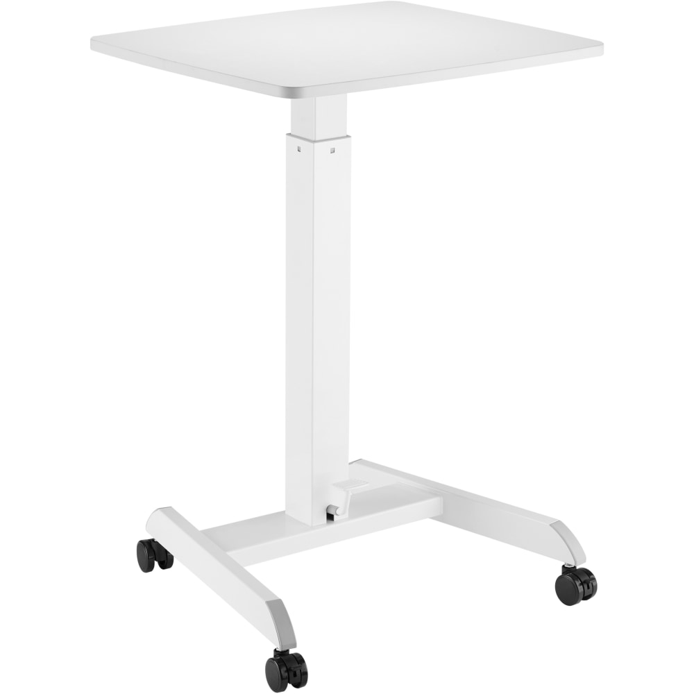 Kantek Mobile Height Adjustable Sit to Stand Desk, White MPN:STS300W