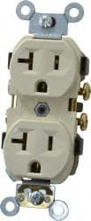 Straight Blade Duplex Receptacle: NEMA 5-20R, 20 Amps, Self-Grounding MPN:CR20-I