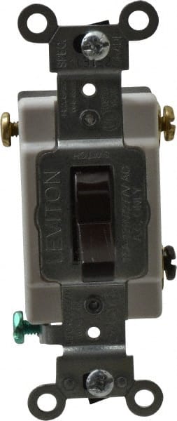 3 Pole, 120 to 277 VAC, 15 Amp, Commercial Grade Toggle Three Way Switch MPN:CSB3-15